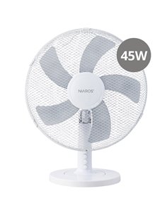 Ventilador sobremesa Macomia Ø41cm 45W Blanco