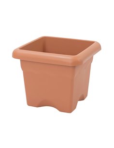Maceta cuadrada Terra 260mm Marrón