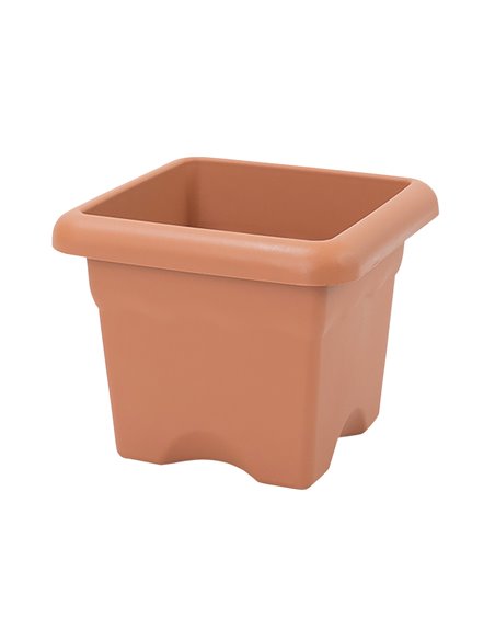 Maceta cuadrada Terra 330mm Marrón