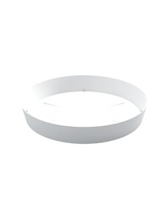 Plato para cuenco y maceta Tes y Doric Ø140mm Blanco