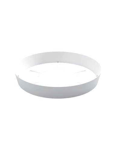 Plato para cuenco y maceta Tes y Doric Ø260mm Blanco