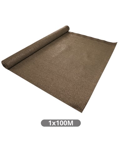 Malla de sombreo 1x100M Marrón