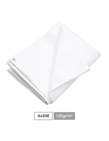 Toldo 120gr 4x6M Blanco