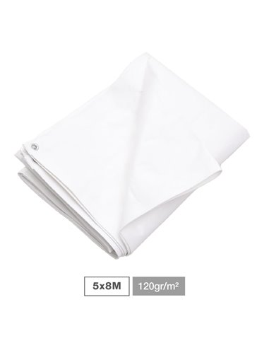 Toldo 120gr 5x8M Blanco