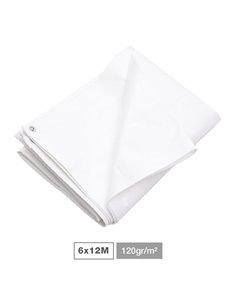 Toldo 120gr 6x12M Blanco