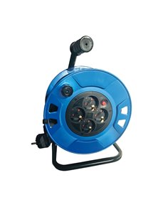 Enrollacables alargador profesional 4 enchufes (3x1.5mm) 25M