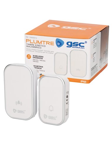 Timbre inalámbrico kinetico Plumtre Blanco