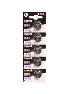 Blister 5 Pilas botón litio Maxell CR2032