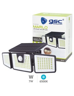 Aplique solar LED Marlo con sensor de movimiento y crepuscular 7W 6500K 2