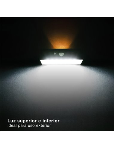 Aplique solar LED Piana con sensor de movimiento y crepuscular 3W 4000K