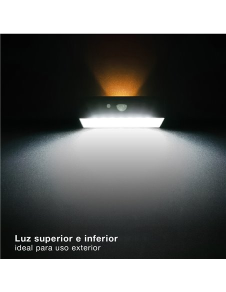 Aplique solar LED Piana con sensor de movimiento y crepuscular 3W 4000K
