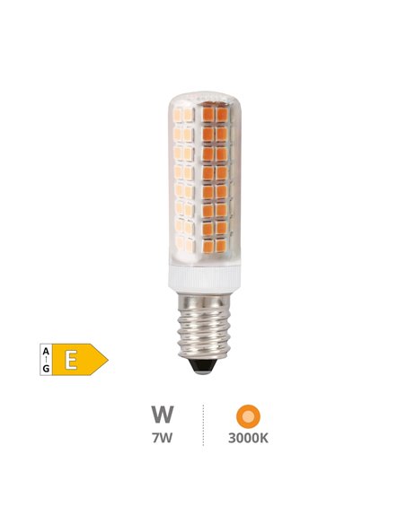 Bombilla LED tubular 7W E14 3000K