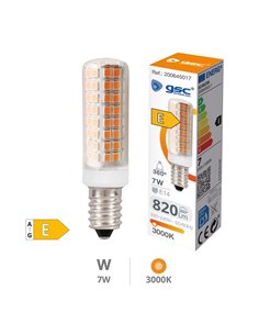 Bombilla LED tubular 7W E14 3000K 2