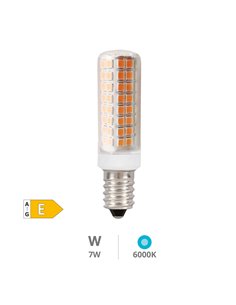 Bombilla LED tubular 7W E14 6000K