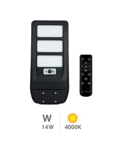 Farola solar LED Buat con sensor de movimiento y crepuscular 14W 4000K IP65