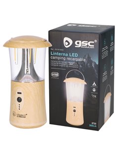 Linterna LED camping recargable USB 360lm 2