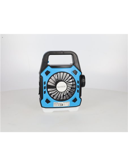 Ventilador de camping Stawell con linterna LED 180lm