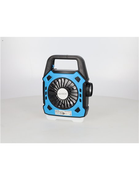 Ventilador de camping Stawell con linterna LED 180lm