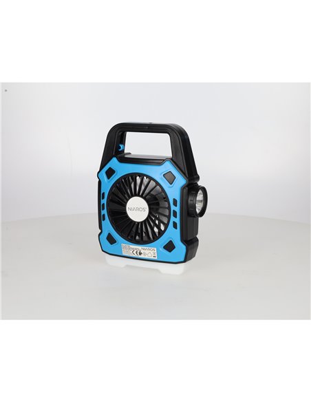 Ventilador de camping Stawell con linterna LED 180lm