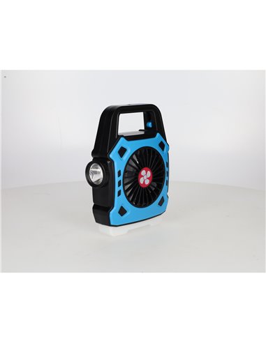 Ventilador de camping Stawell con linterna LED 180lm