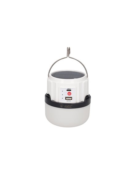 Linterna solar LED camping recargable USB powerbank 300lm