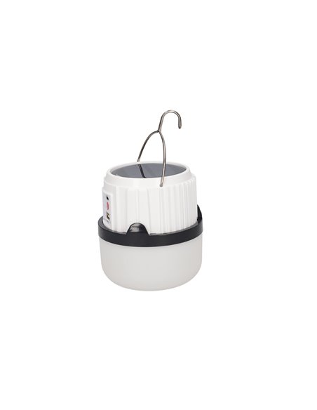 Linterna solar LED camping recargable USB powerbank 300lm