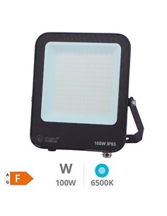 Proyector aluminio LED Santadi 100W 6500K IP65 Negro