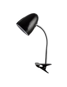 Flexo de escritorio con pinza Gaeta E27 Negro