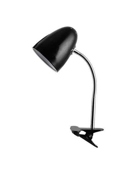 Flexo de escritorio con pinza Gaeta E27 Negro