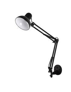 Flexo de pared Samassi E27 Negro