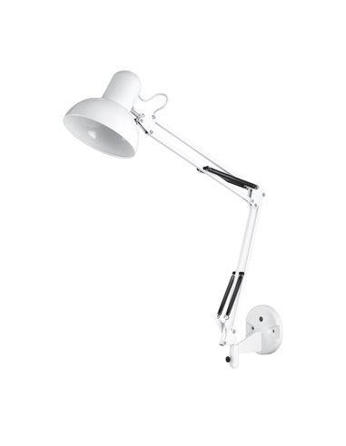 Flexo de pared Samassi E27 Blanco