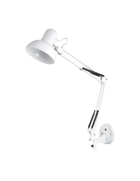 Flexo de pared Samassi E27 Blanco