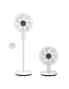 Ventilador de pie Haripal Ø36cm 25W motor DC Blanco
