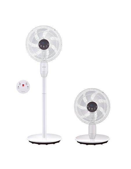 Ventilador de pie Haripal Ø36cm 25W motor DC Blanco