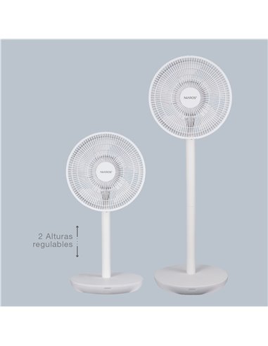 Ventilador de pie Puncha Ø34cm 35W Blanco