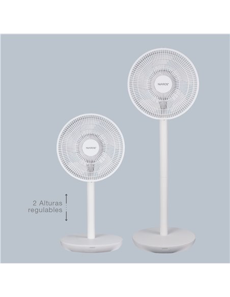 Ventilador de pie Puncha Ø34cm 35W Blanco