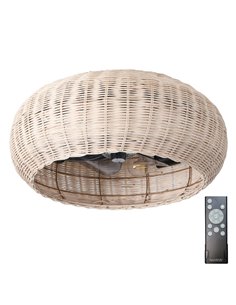 Ventilador techo Matera con mando 4xE27 Ø50 3 aspas DC Beige