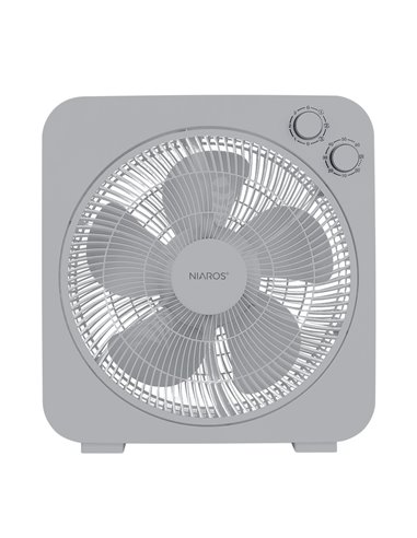 Ventilador Box Fan Bronte Ø31cm 45W Gris