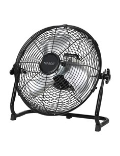 Ventilador portátil metálico de suelo Nuoro Ø40cm 15W motor DC Negro