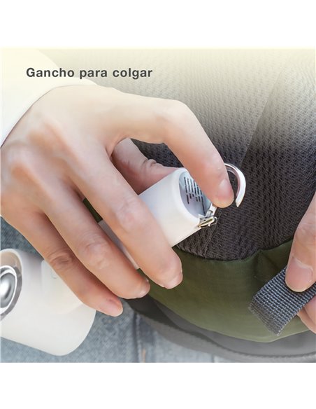 Mini ventilador de mano Luvo USB recargable Blanco