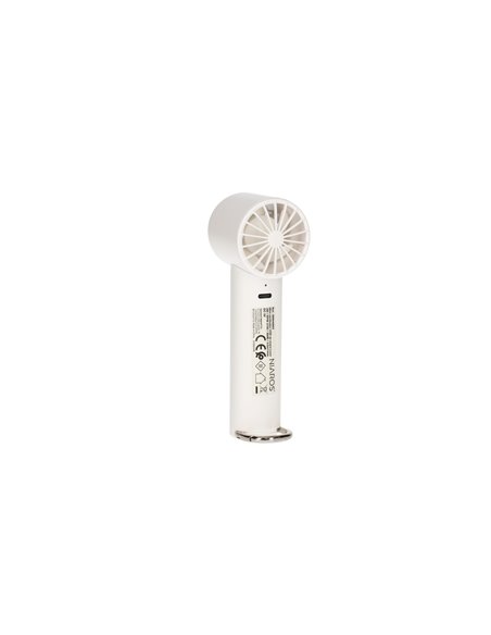 Mini ventilador de mano Luvo USB recargable Blanco
