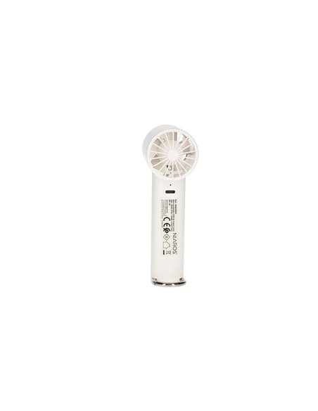 Mini ventilador de mano Luvo USB recargable Blanco