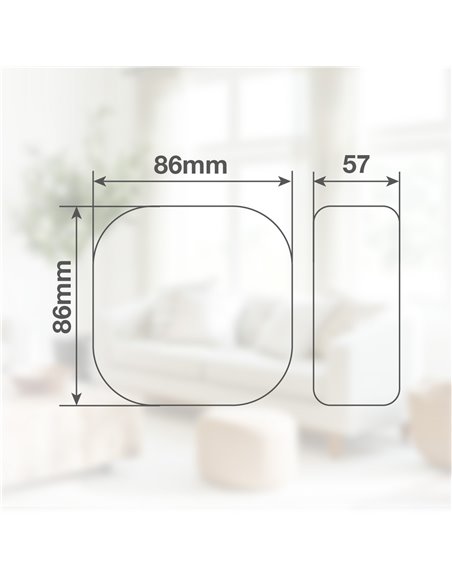 Mini ventilador portátil Yulara USB recargable Blanco