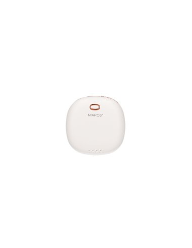 Mini ventilador portátil Yulara USB recargable Blanco