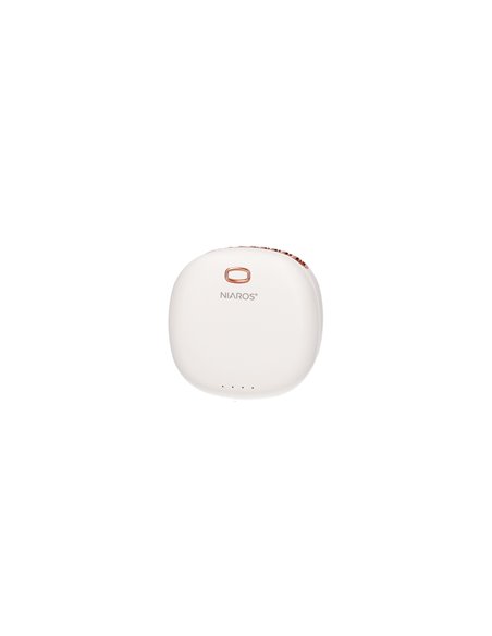 Mini ventilador portátil Yulara USB recargable Blanco