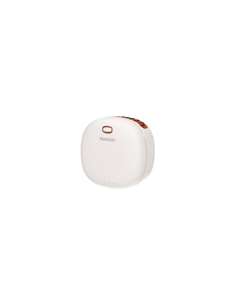 Mini ventilador portátil Yulara USB recargable Blanco