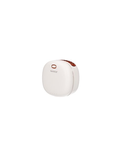 Mini ventilador portátil Yulara USB recargable Blanco