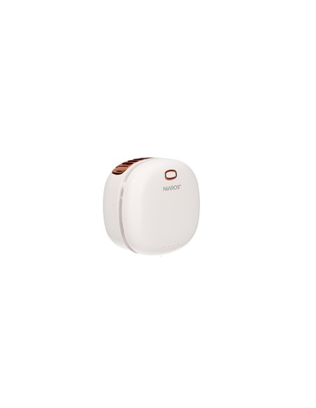 Mini ventilador portátil Yulara USB recargable Blanco