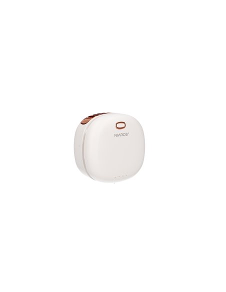Mini ventilador portátil Yulara USB recargable Blanco