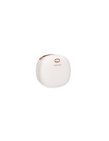 Mini ventilador portátil Yulara USB recargable Blanco